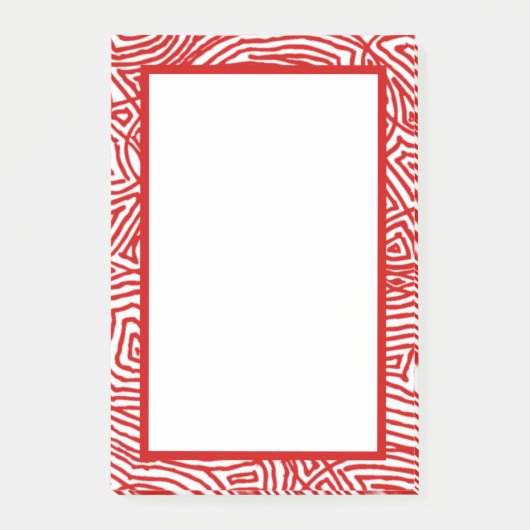 Post-it® Scribbleempreintes Bordure rouge (Devant)