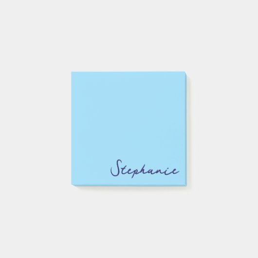 Post-it® Script bleu personnalisé Publier des notes collant (Devant)