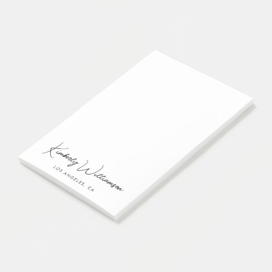 Post-it® Script de signature chic (Incliné)