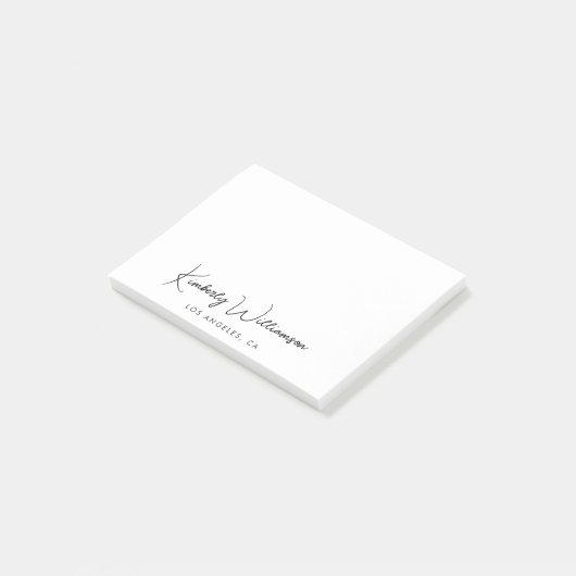 Post-it® Script de signature chic (Incliné)
