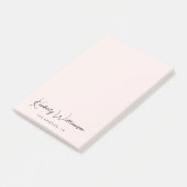 Post-it® Script de signature chic rose (Incliné)