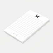Post-it® Script de signature personnelle Linked Initial & N (Incliné)