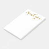 Post-it® Script doré Merci 4 x 6 (Incliné)