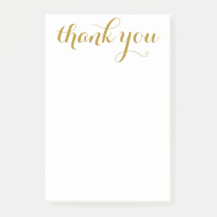 Post-it® Script doré Merci 4 x 6
