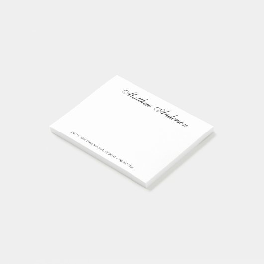 Post-it® Script élégant (Incliné)