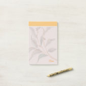 Post-it® Script jaune simple arrière - plan personnalisé (Sur un bureau)