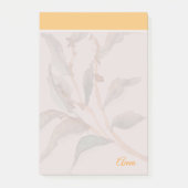 Post-it® Script jaune simple arrière - plan personnalisé (Devant)