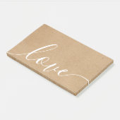 Post-it® Script Kraft Rustique Amour (Incliné)