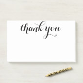 Post-it® Script Merci 10 x 6 (Sur un bureau)