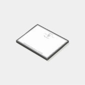 Post-it® Script Monogramme Blanc Gris Du Bureau De Post- (Incliné)