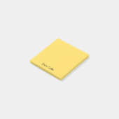Post-it® Script noir minimaliste professionnel de moutarde (Incliné)