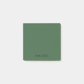 Post-it® Script noir minimaliste professionnel Hunter Green (Devant)