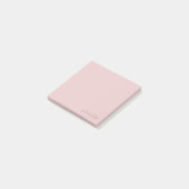 Post-it® Script rose du bureau de nom personnalisé (Incliné)