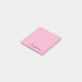 Post-it® Script rose personnalisé Poster des notes collante (Incliné)