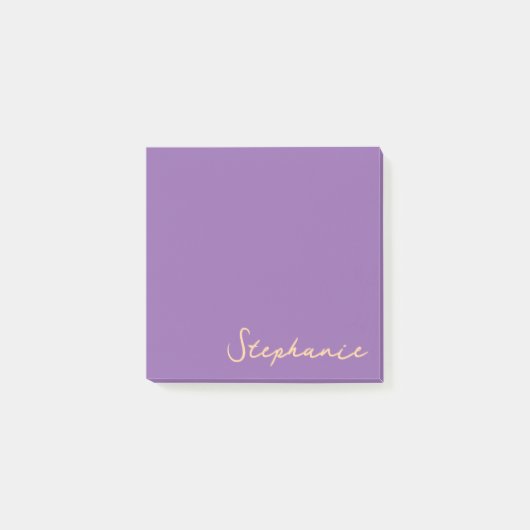 Post-it® Script violet personnalisé Publier des notes colla (Devant)