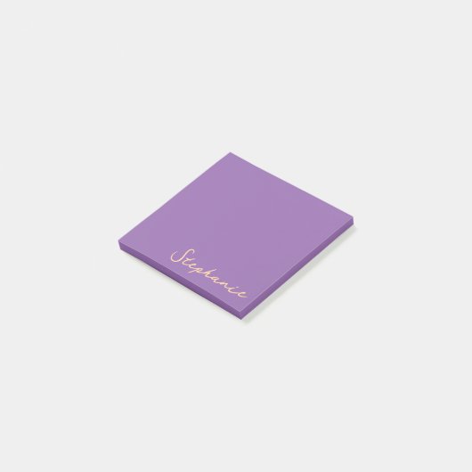 Post-it® Script violet personnalisé Publier des notes colla (Incliné)