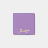 Post-it® Script violet personnalisé Publier des notes colla (Devant)