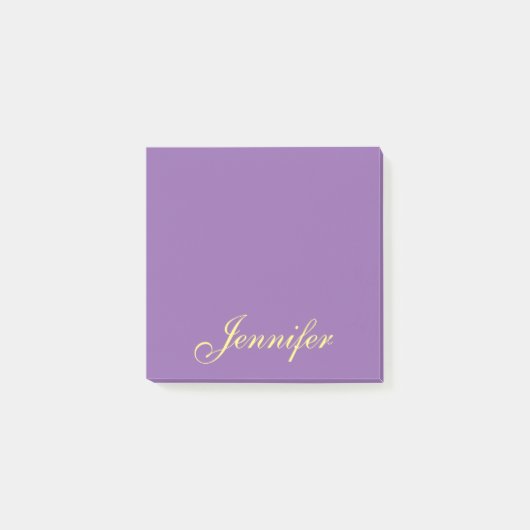 Post-it® Script violet personnalisé Publier des notes colla (Devant)