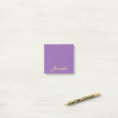 Post-it® Script violet personnalisé Publier des notes colla (Sur un bureau)