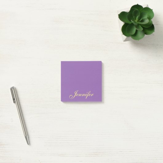 Post-it® Script violet personnalisé Publier des notes colla (Bureau)