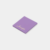 Post-it® Script violet personnalisé Publier des notes colla (Incliné)