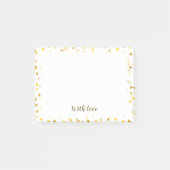 Post-it® Script With Love Cœurs Dorés (Devant)