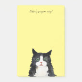 Post-it® Scruffy tuxedo cat (Devant)