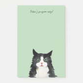 Post-it® Scruffy tuxedo cat (Devant)