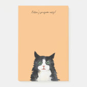 Post-it® Scruffy tuxedo cat (Devant)