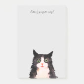 Post-it® Scruffy tuxedo cat (Devant)