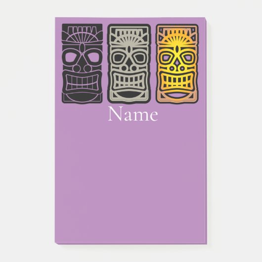 Post-it® Sculptures Triple Tiki Thunder_Cove (Devant)