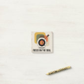 Post-it® Se concentrer sur l'objectif (Sur un bureau)
