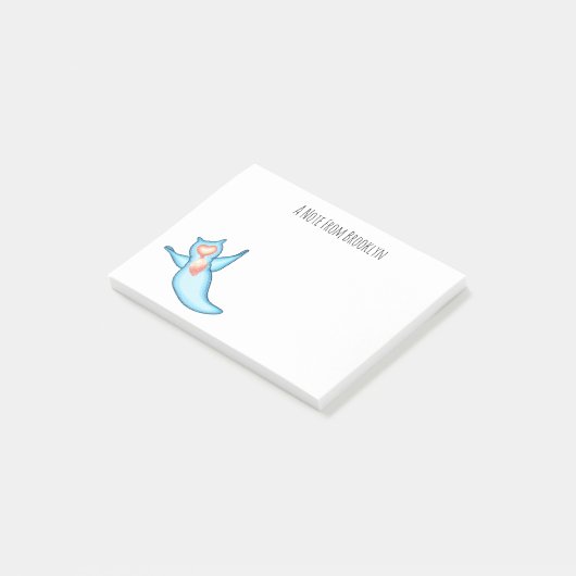 Post-it® Sea angel cartoon (Incliné)