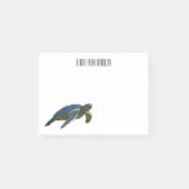 Post-it® Sea turtle cartoon (Devant)