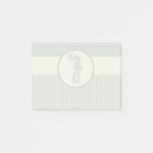 Post-it® Seahorse Bleu Classique Nautique Élégant