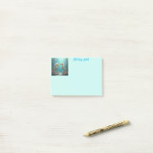 Post-it® Seahorse friends post it note personalize (Sur un bureau)