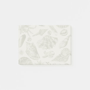 Post-it® Seashell Soft Antique Art Beach Shops