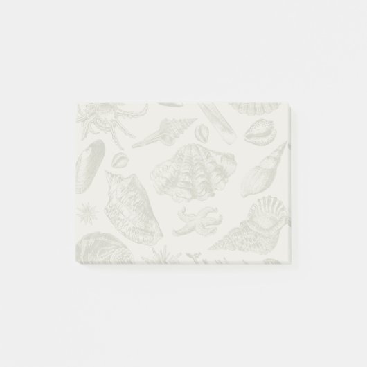 Post-it® Seashell Soft Antique Art Beach Shops (Devant)
