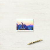 Post-it® Seattle Washington Skyline (Sur un bureau)