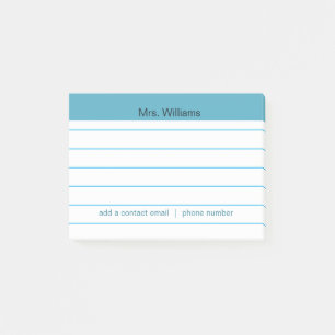 Post-it® Secteurs d'activité personnalisés Bleu Bande Ens