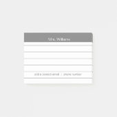 Post-it® Secteurs d'activité personnalisés Gris Gris Gris E (Devant)