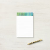 Post-it® Sedona Falls Blue Aqua Lime 4" x 6" (Sur un bureau)