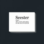 Post-it® Seester Noun Definition Best Sister Funny Gift<br><div class="desc">sister,  seester,  definition,  famille,  bigsis,  gift,  birthday,  funny,  sarcastic, gift, </div>