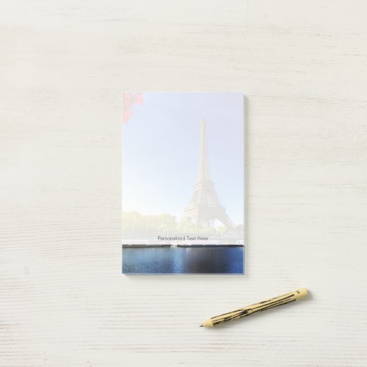 Post-it® Seine À Paris Avec Tour Eiffel En Automne (Sur un bureau)