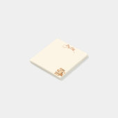 Post-it® Séjournez dans une chouette chouette avec des feui (Incliné)