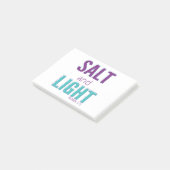Post-it® Sel et lumière - Matthew 5:13 tealviolet (Incliné)