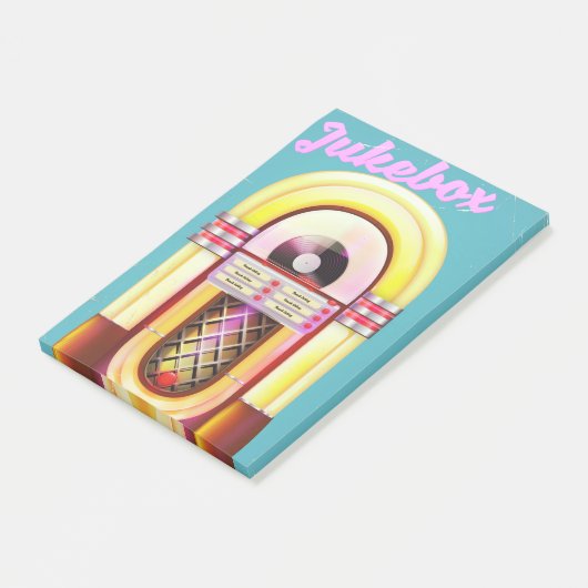 Post-it® Sélecteur de musique vintage (Incliné)