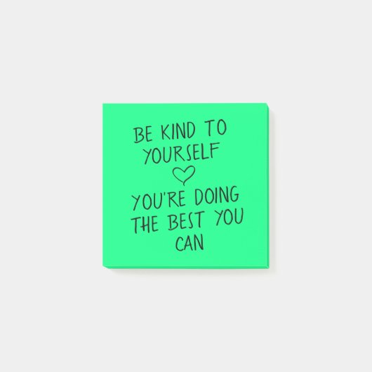 Post-it® Self-Kindness Positive Post It Notes (Devant)