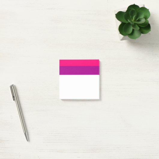 Post-it® Semi-bisexual pride flag (Bureau)