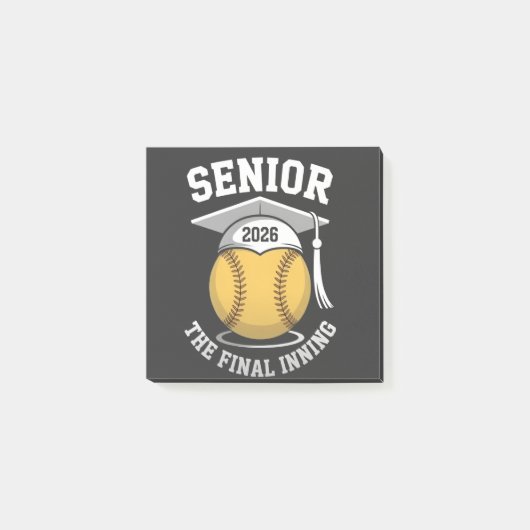 Post-it® Senior The Final Inning 2026 Softball Graduation (Devant)